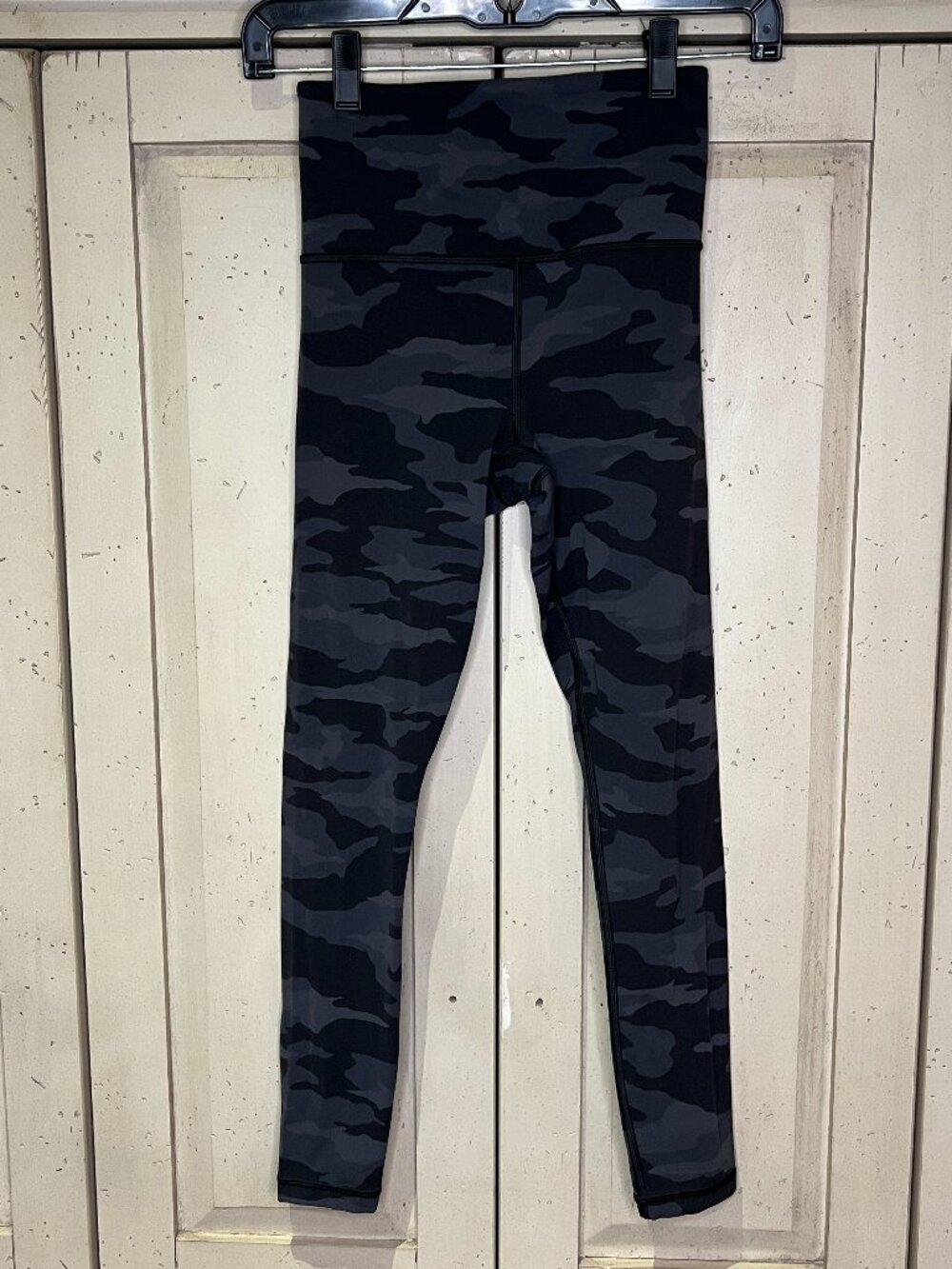 ATHLETA Elation 7/8 Tight Black Gray Camo High Rise Leggings XXS